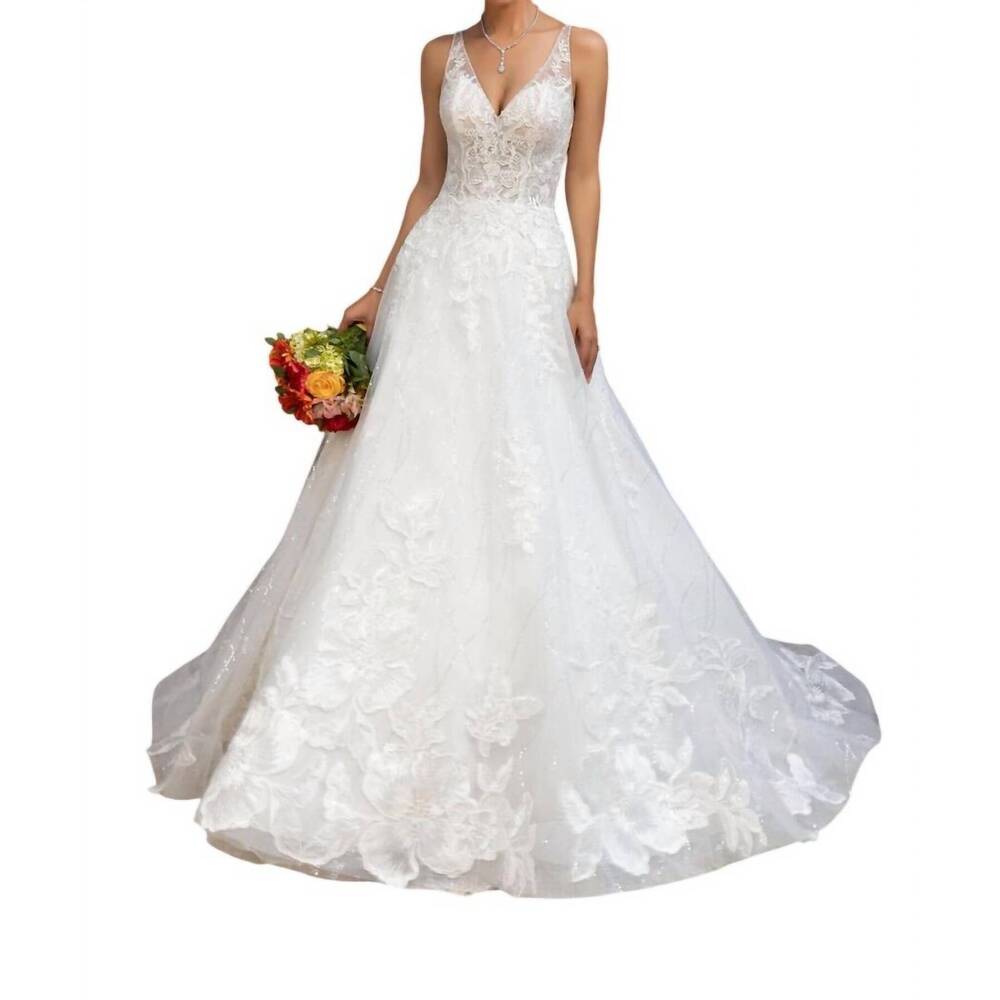 NEW KITTY CHEN COUTURE becca a-line wedding dress in ivory